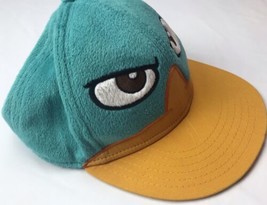 Phineas Ferb Plush Hat Adult One Size Fits All Green Duck - £23.00 GBP