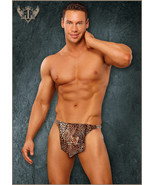 MALE POWER ANIMAL PRINT TARZAN LOIN CLOTH THONG NOVELTY  - $19.99