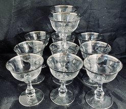 Glastonbury-Lotus Champagne (11) Blown Glass 4-3/4&quot; Sherbet Glasses  Exq... - £31.25 GBP