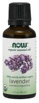 Lavender Essential Oil Organic 100% Pure Vegan 1 oz/ 30 ml- Now Foods - £11.46 GBP