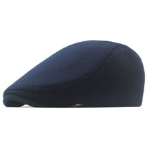 Navy Blue Solid Color Cap Mens - £3.38 GBP