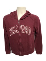 Embroidered Harvard University Adult Small Burgundy Hoodie Sweatshirt - £31.64 GBP