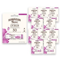 Hawaiian Tropic Tropical Lip Balm Sunscreen SPF 30 Travel Size 0.14oz 10 Pack - £28.67 GBP