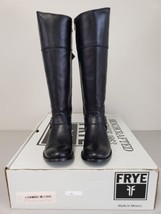 Frye Women&#39;s Melissa Harness Inside Zip Leather Boot-Black-Size 5.5-Pre-Owned - £149.46 GBP
