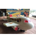 Vtg Jinlong Holiday Jet Plane Airplane Battery w Sound Motion &amp; Lights /... - $134.04 CAD