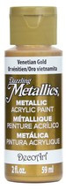 Dazzling Metallics VENETIAN GOLD Metallic Paint Leaf Gilding art DecoArt DA072 - £17.26 GBP