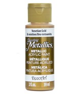 Dazzling Metallics VENETIAN GOLD Metallic Paint Leaf Gilding art DecoArt... - £15.51 GBP