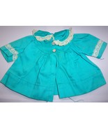 Vintage Handmade Baby Doll Aqua Coat With Lace Trim - €3,46 EUR