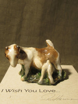 Ron Hevener Goat and Kid Figurine Miniature - £19.65 GBP