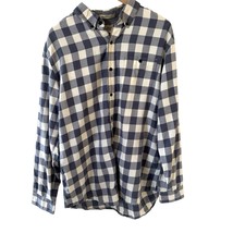 LL Bean Mens Scotch Plaid Flannel Shirt Size Large Slight Fit Grey Outdo... - $496.42 MXN