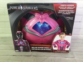 Power Rangers Deluxe Ranger Pink Dress Up Shirt Costume Light Chest Armor 4-7x - £8.33 GBP