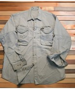 Vintage Columbia PFG Mens Large Button Up Long Sleeve Shirt OutDoor Spor... - $40.86