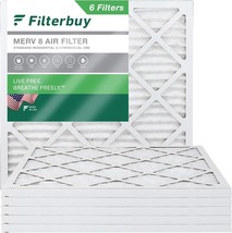 Filterbuy 20X20X1 Air Filter Merv 8, Actual Size: 19.50 X 19.50 X 0.75 Inches - £35.02 GBP