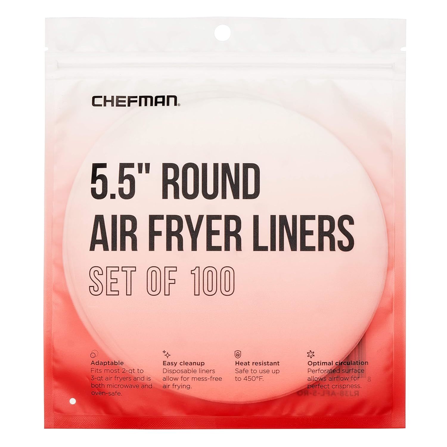 Primary image for Chefman Disposable Air Fryer Liners, Heat-Resistant Parchment Paper For Baskets,