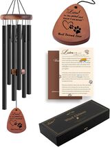 Modern 28" Pet Memorial Wind Chime Gift with Poetry Card – Cherished Rem... - $58.36