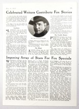 1925 Magazine Silent Movie Photo Article Buck Jones Cowboy Star - £10.24 GBP