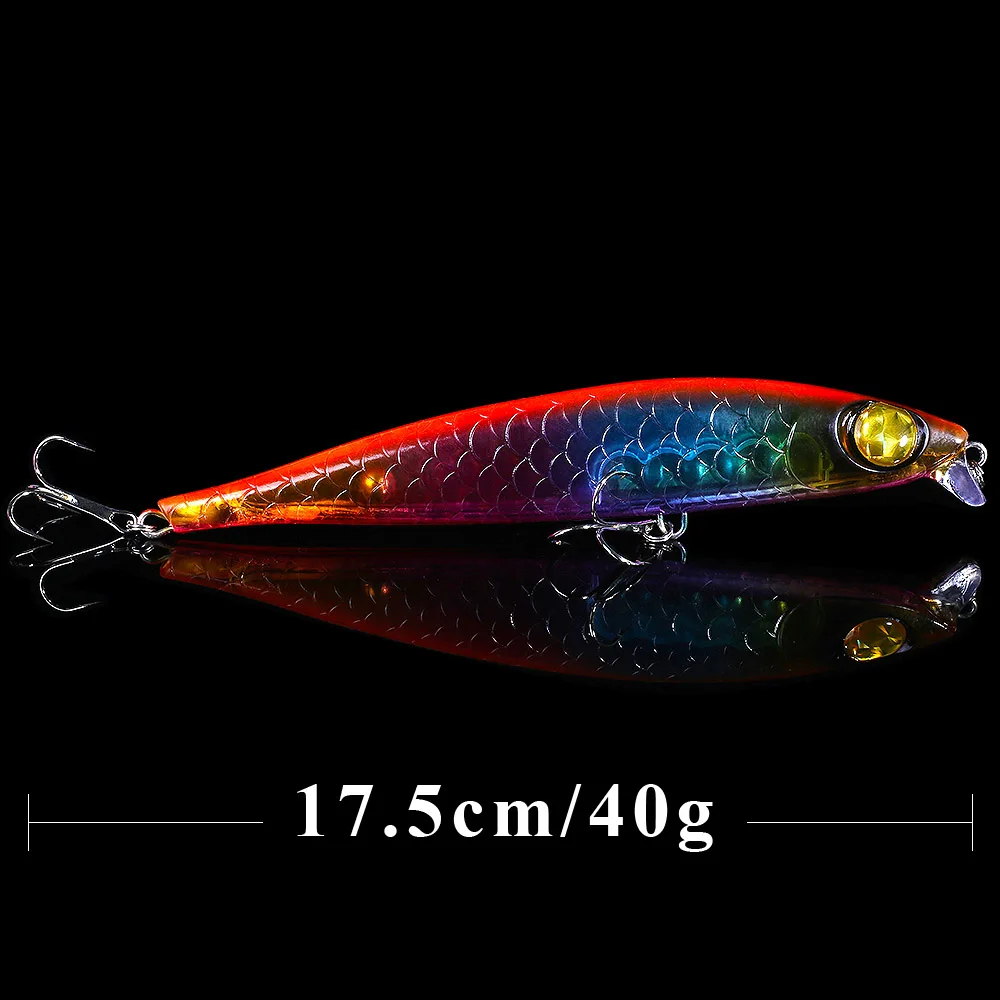 Fishing lure wobbler 40g 17 5cm ice metal winter fishing goods for fishing jigging thumb155 crop