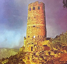 Watchtower Grand Canyon National Park Arizona Vintage Postcard Used 1960s - £3.11 GBP
