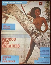 Original Movie Poster Vaudou Aux Caraibes 1980 Monnier Julie Margo - $17.35