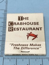 Vintage Matchbook Cover   The Crabhouse Restaurant     Lake Wales, Fl. gmg - £9.70 GBP