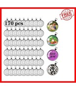 Complete 170Pcs Pendant Tray Kit with Cabochons - Perfect for Jewelry Ma... - $577.36 MXN