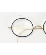 Windsor Antique Eyeglass Celluloid Nearly Circular Eyerim Thin Metal Bow... - $84.27