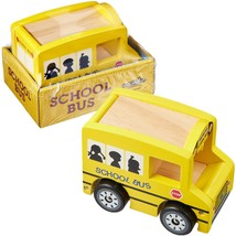 [Pack Of 3] Wooden Wheels School Bus - £48.81 GBP