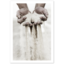 Slipping Sand Through Fingers Photo Poster - £14.37 GBP+