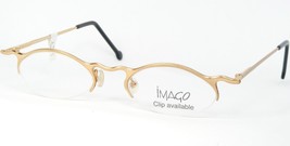 Vintage Nos I Mago Aigo 6 Gold Eyeglasses Glasses Frame 46-19-138mm Germany - £90.37 GBP