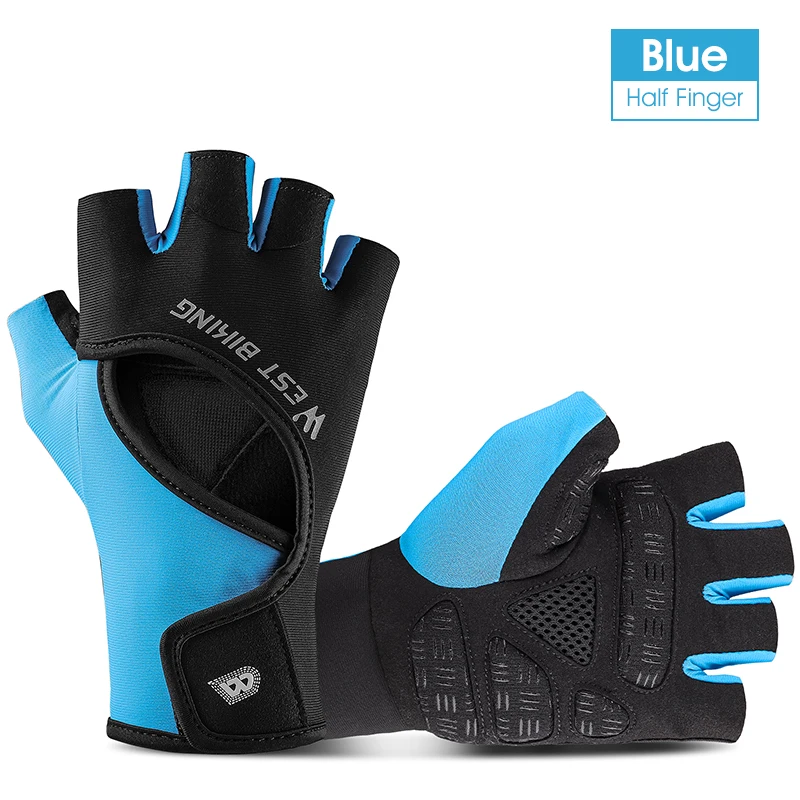 WEST BI Half Finger Cycling Gloves Summer  Anti Slip  Bicycle Gloves Women Men M - £84.68 GBP