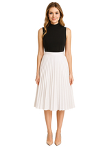 Queen Letizia Inspired Pussy Bow Windowpane Check Blouse &amp; Satin Pencil ... - $86.99