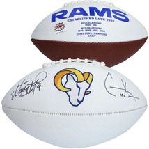 MATTHEW STAFFORD / COOPER KUPP Autographed Rams White Panel Football FAN... - $10,964.96 MXN