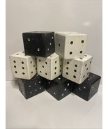 SET of 8 Large Wooden Dice Yardzee Yahtzee Yard Game Lawn Giant Big Rust... - $355.96 MXN