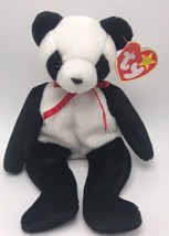 Ty Beanie Babies Fortune The Panda Bear 1997 Date Code Error #4 - $4.49