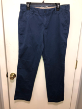 Eddie Bauer Legend Wash Mens 34X32 Blue Chino Pants EUC - £12.47 GBP