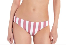 Gianni Bini Candy Stripe Swim Bikini Bottoms | Sz XL, White/Pink NEW! - £11.02 GBP