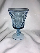 VINTAGE Fostoria Glass Blue Jamestown Water Goblet - $22.00