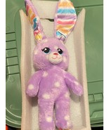 Build A Bear Mini Purple Polka Dot Rabbit Plush w/Rainbow Ears *Pre-Owne... - $17.76 CAD
