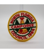 Vintage 1964 BSA North Florida Council Camporee Teepee 3&quot; Dia. Patch - $12.75