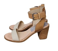 Dolce Vita Sandals Womens Size 8  Ankle Strap Open Toe Block Heels  - £14.01 GBP
