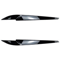 1Pair Car Front Headlights Eyebrow Eyelids Trim Cover For  X5 X6 F15 F16 2014 20 - £53.04 GBP