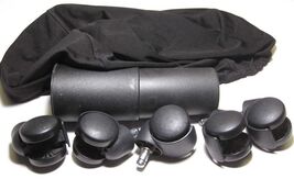 Office Chair Parts Set (5 Wheels, Lift Cover, Seat Cover) - $15.00