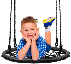 Spinner Swing Kids Round Web Swing Great for Tree Swing Set Backyard Pla... - £80.48 GBP
