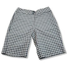 Nike Golf Shorts Size 2 Dri-Fit Plaid Checkered Used Measurements In Des... - £22.19 GBP