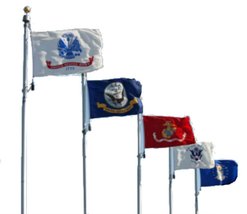 Wholesale Lot of 4x6 ft 5 Branches Military Set Flags 4&#39;x6&#39; Flag - £48.10 GBP