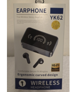 NIB Borofone BE8 Wireless Earbuds Earphone YK62 Ergonomic Curved Design - $12.86