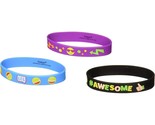 Emoji LOL Multicolor Rubber Bracelets Birthday Party Favors 6 Per Packag... - $4.95