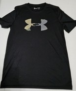 Under Armour Heat Gear T Shirt Logo Crew Neck Pullover Short Sleeve Mens SM - €6,86 EUR