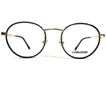 Longines Brille Rahmen LG5004-H 001 Schwarz Gold Rund Voll Felge 49-20-145 - £74.85 GBP