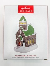New Hallmark Sanctuary Of Peace Church Keepsake Ornament 2022 Nib Light - £10.34 GBP